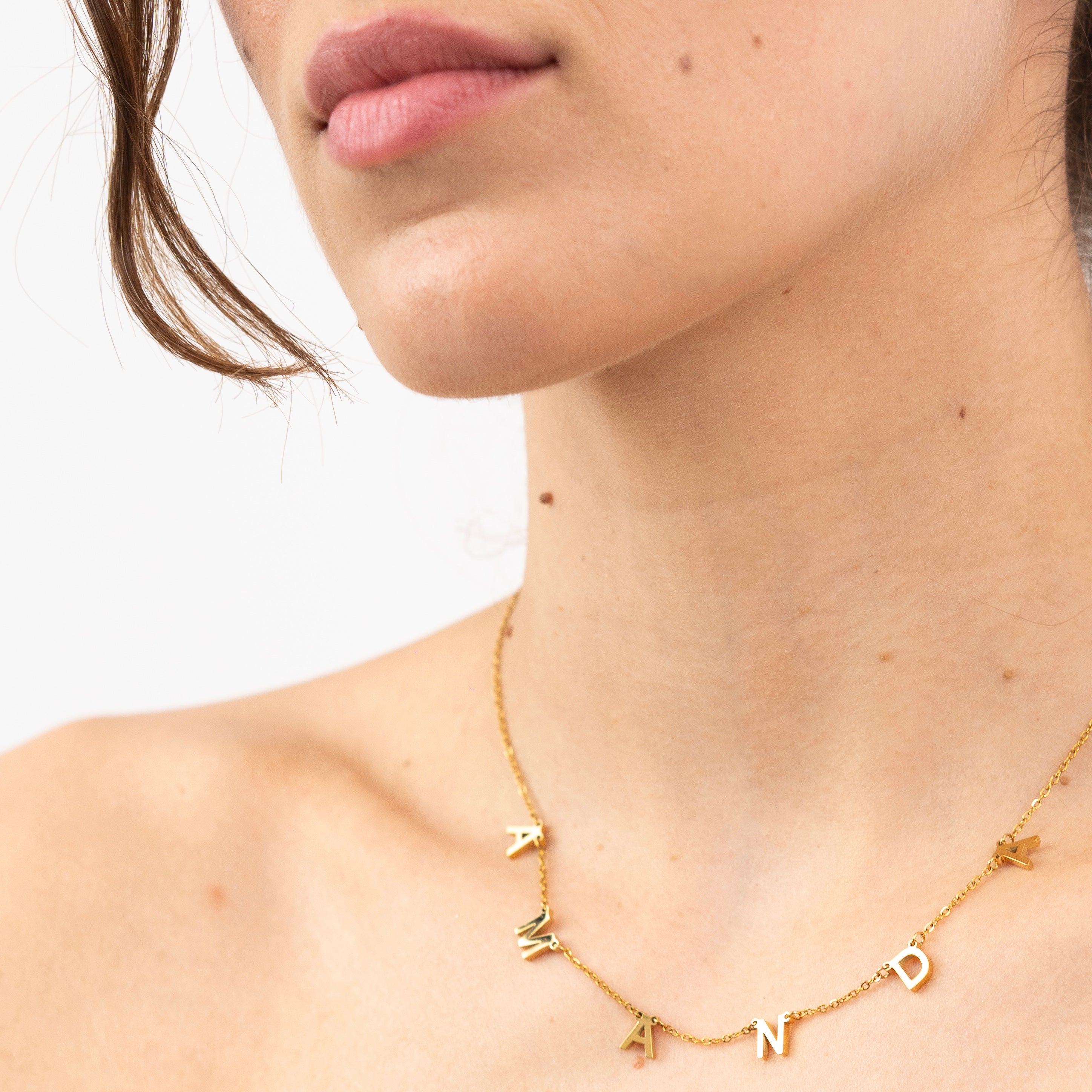 Block Name Necklace-Elevate your fashion game instantly! Order your Personalized Bubble Name Choker today to add a personalized touch to your style. Don't miss out. Shop Now! 💥-Dazzledvenus