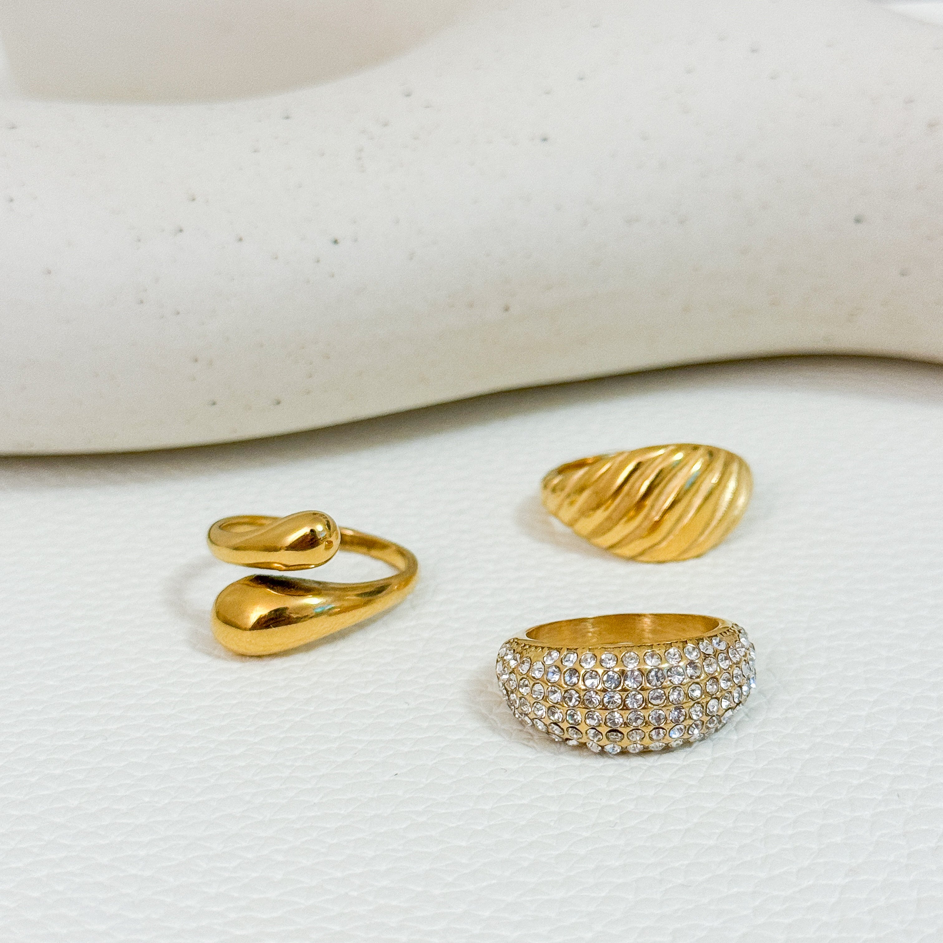 Sculptural Crossover Ring--Dazzledvenus