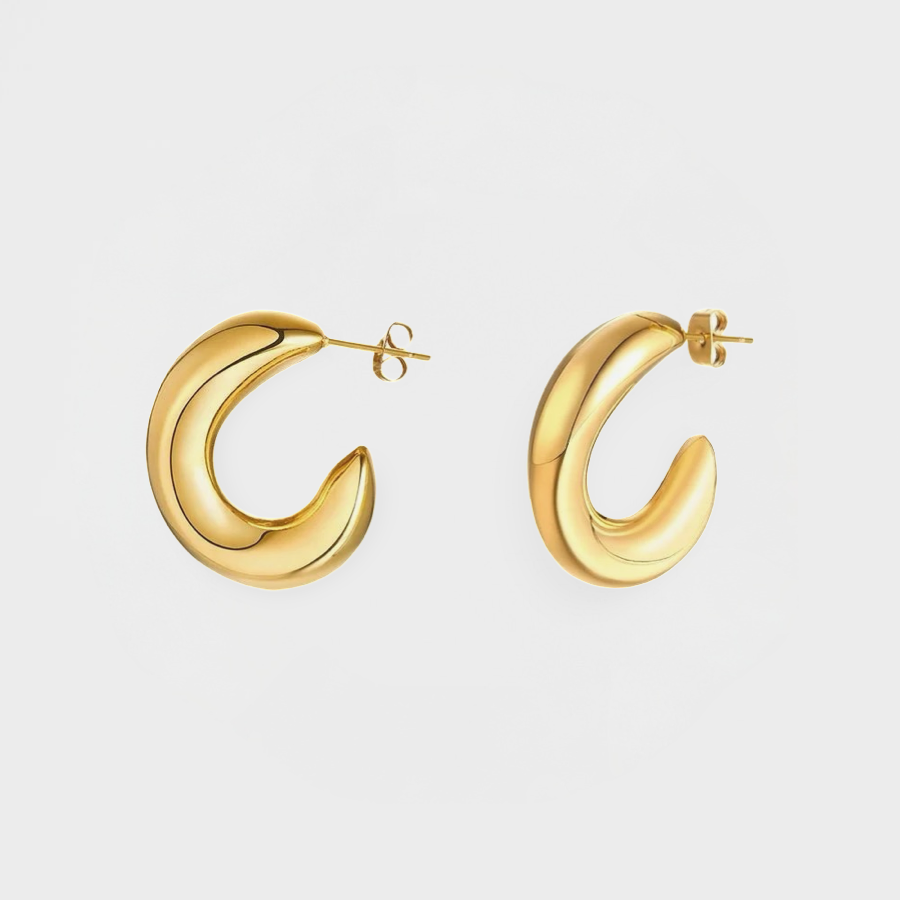 Siren Curve Earring-Dazzledvenus