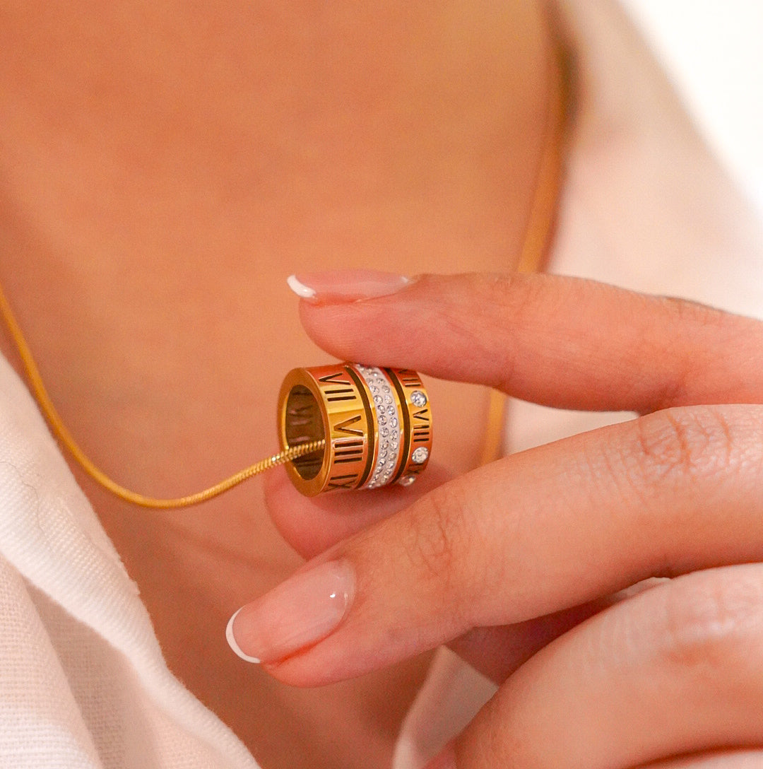 Trio Roman Necklace-Dazzledvenus