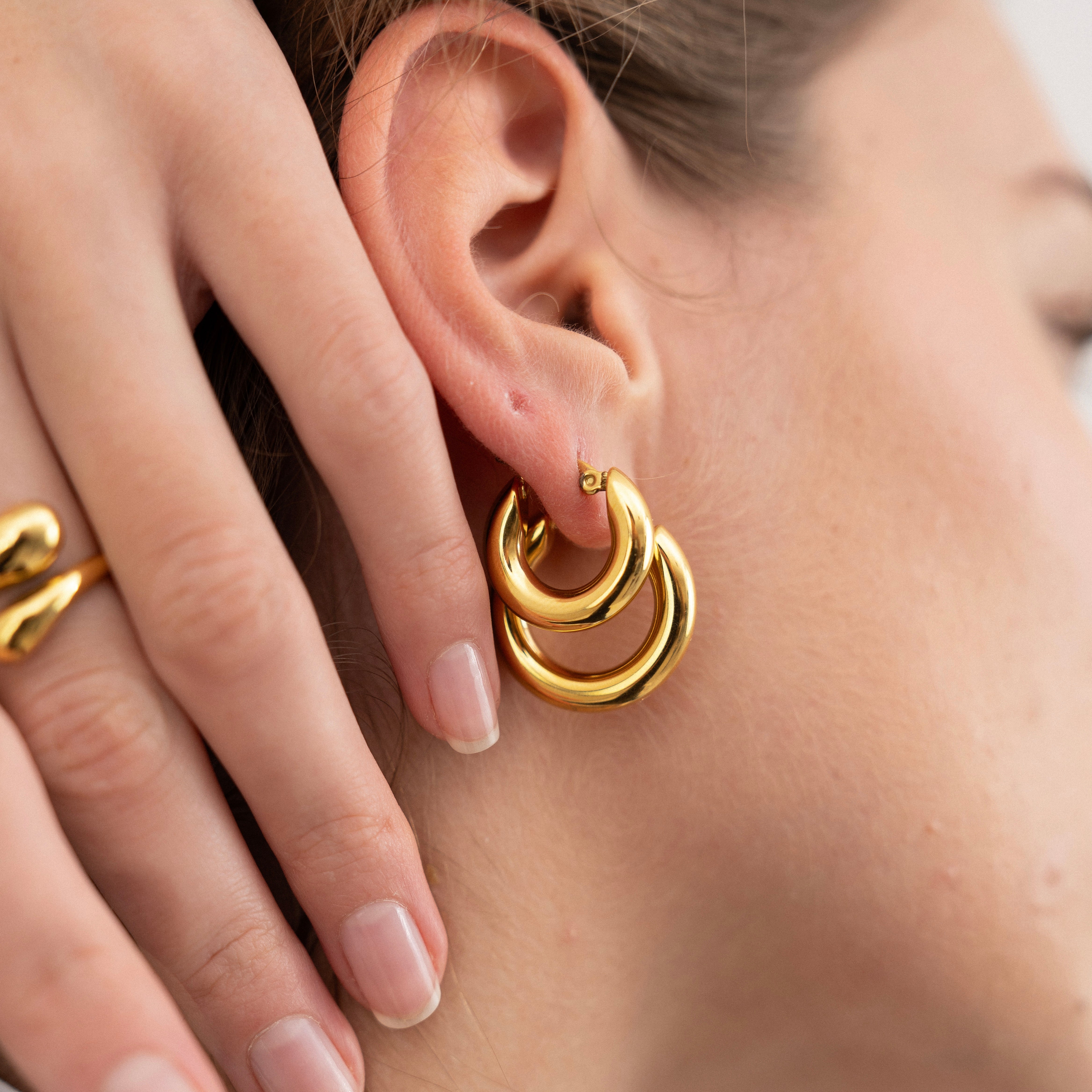 Essential Sleek Hoop Earring--Dazzledvenus