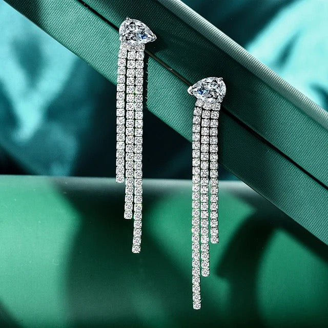 Art Deco Wedding Cubic Zirconia Earrings-Shop the finest Art Deco Wedding Cubic Zirconia Earrings online. Get stunning designs at great prices. Elevate your style effortlessly! Shop now 💥-Dazzledvenus