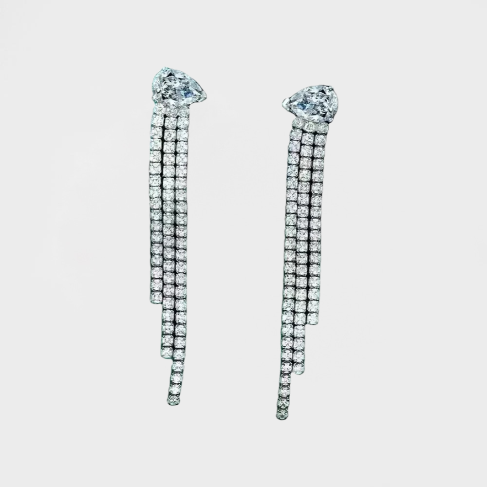 Art Deco Wedding Cubic Zirconia Earrings-Shop the finest Art Deco Wedding Cubic Zirconia Earrings online. Get stunning designs at great prices. Elevate your style effortlessly! Shop now 💥-Dazzledvenus