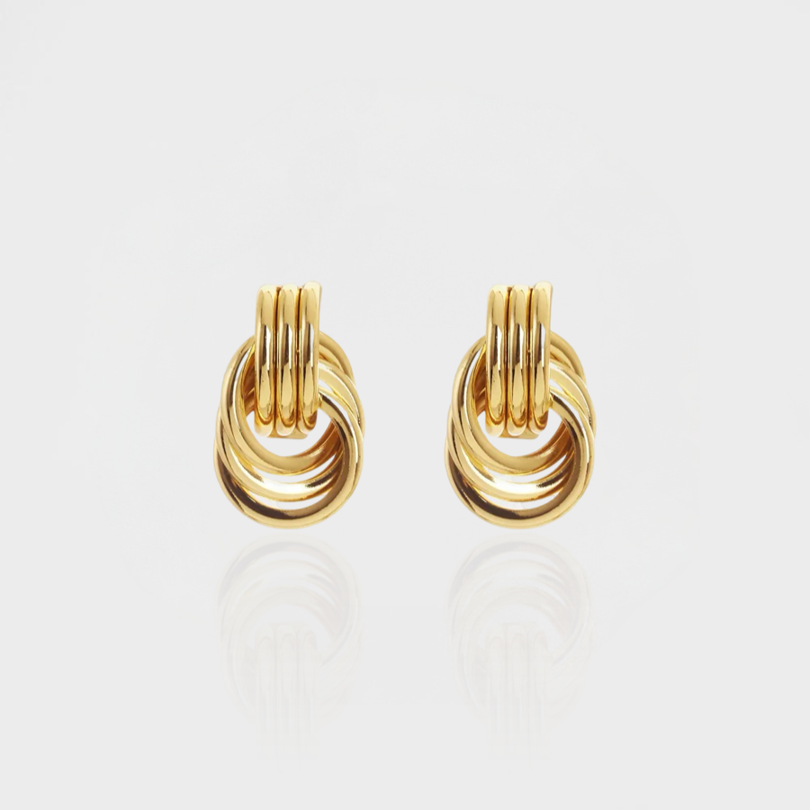 Trinity Mini Knot Earring-Dazzledvenus