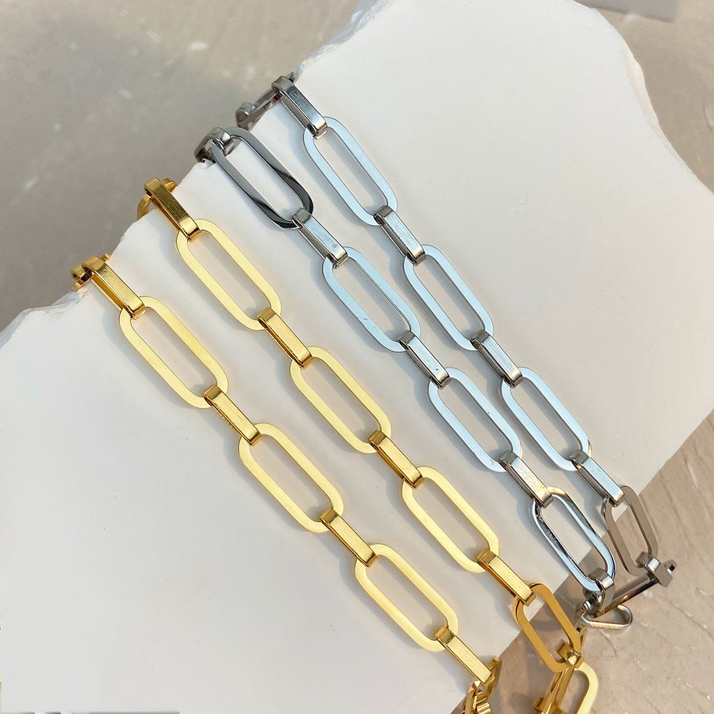 Bold Paperclip Link Chain Necklace--Dazzledvenus