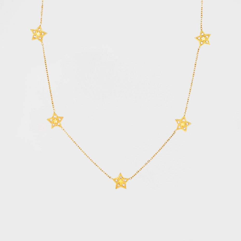 CZ Star Celestial Elegant Necklace--Dazzledvenus