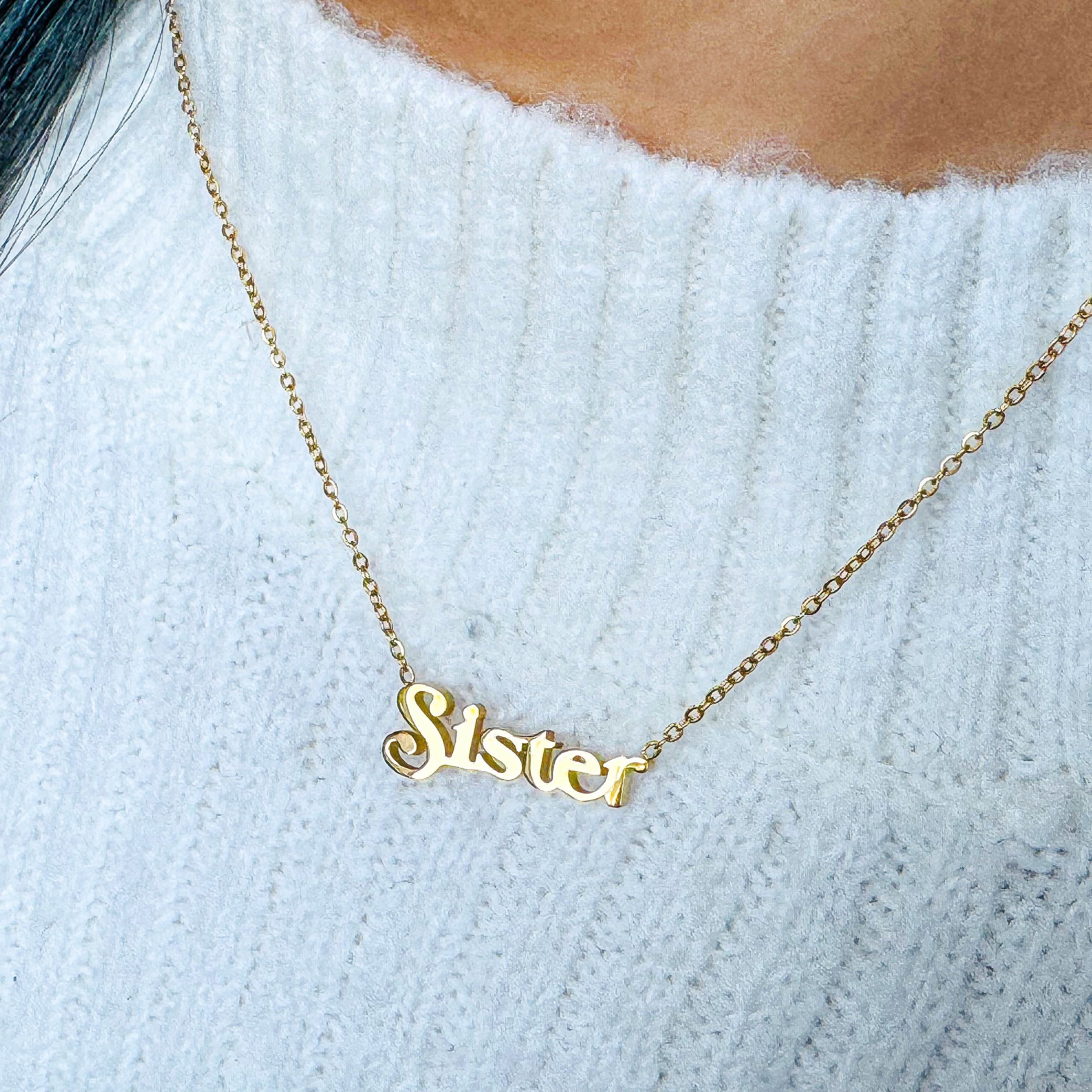 Celebrating Sister Necklace-Dazzledvenus