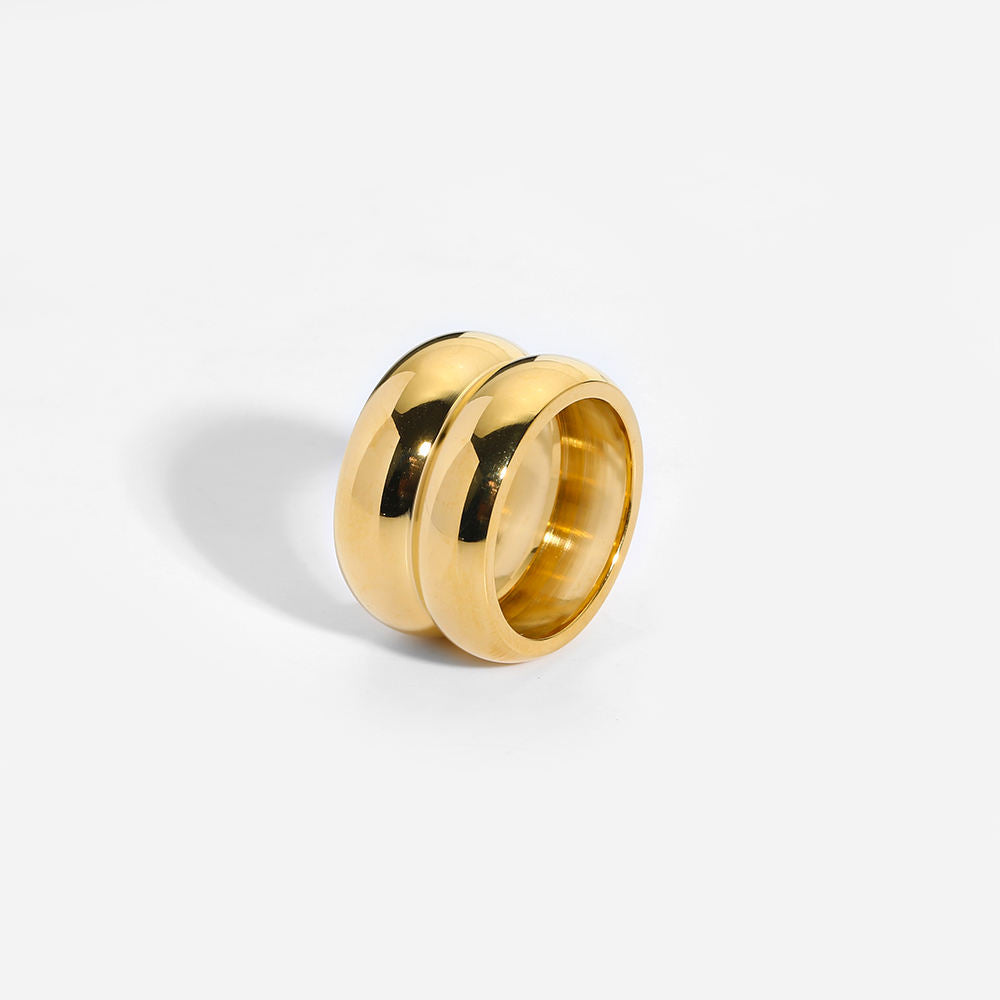 Chunky Sculpted Bold Dome Ring--Dazzledvenus