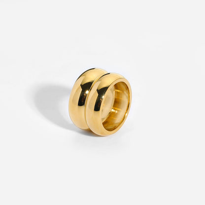 Chunky Sculpted Bold Dome Ring--Dazzledvenus