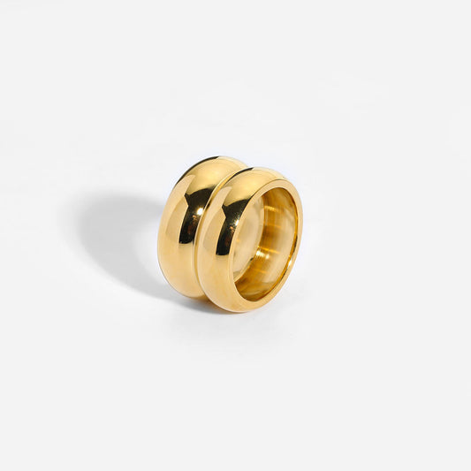 Chunky Sculpted Bold Dome Ring--Dazzledvenus