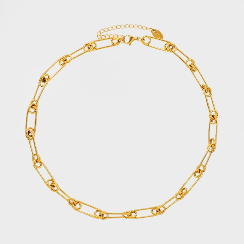 Classic Paper Clip Links Necklace--Dazzledvenus