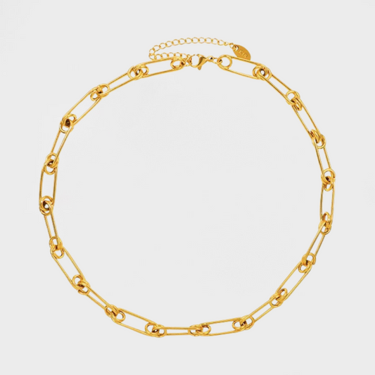 Classic Paper Clip Links Necklace--Dazzledvenus