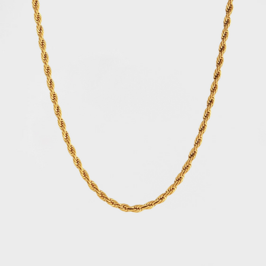 Classic Twisted Rope Chain Stacking Necklace--Dazzledvenus