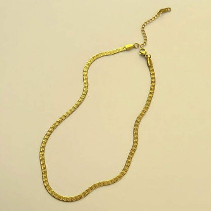 Cleopatra Herringbone Necklace--Dazzledvenus