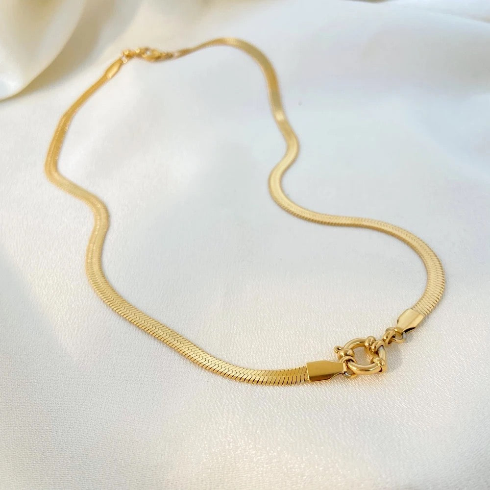 DYO Charm Necklace-Purchase stylish Twisted Herring Bone Necklace. Explore our online collection for trendy accessories reflecting the charm of the Emerald Isle. Order yours now!-Dazzledvenus