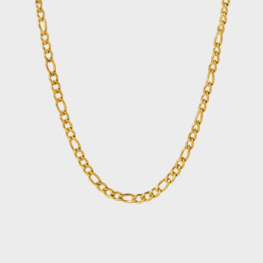 Figaro Link Stackable Necklace-Elevate your jewelry collection with our Figaro Link Stackable Necklace. Versatile and stylish, perfect for stacking. Shop now and enhance your everyday look!-Dazzledvenus