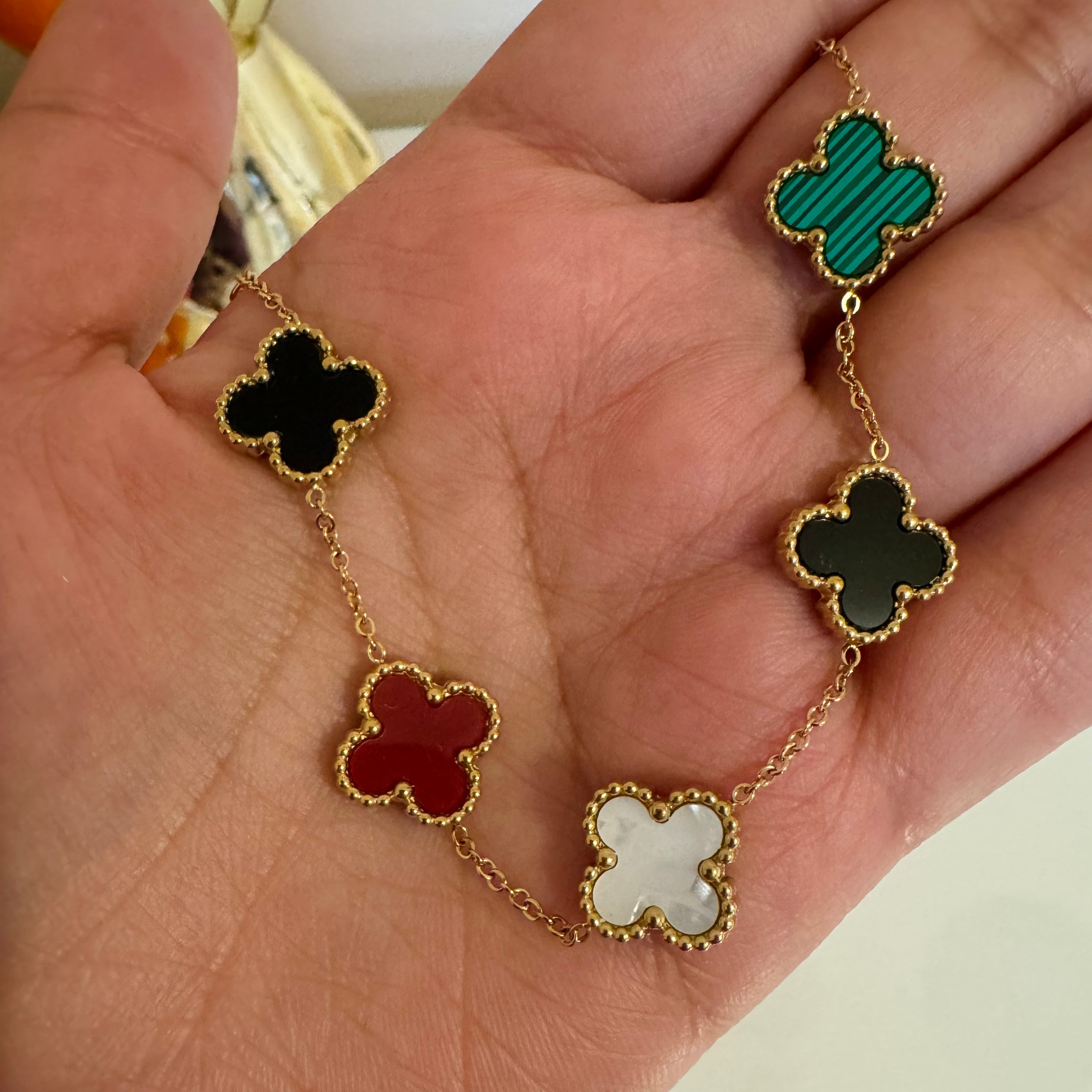 Four Leaf Clover Bracelet--Dazzledvenus