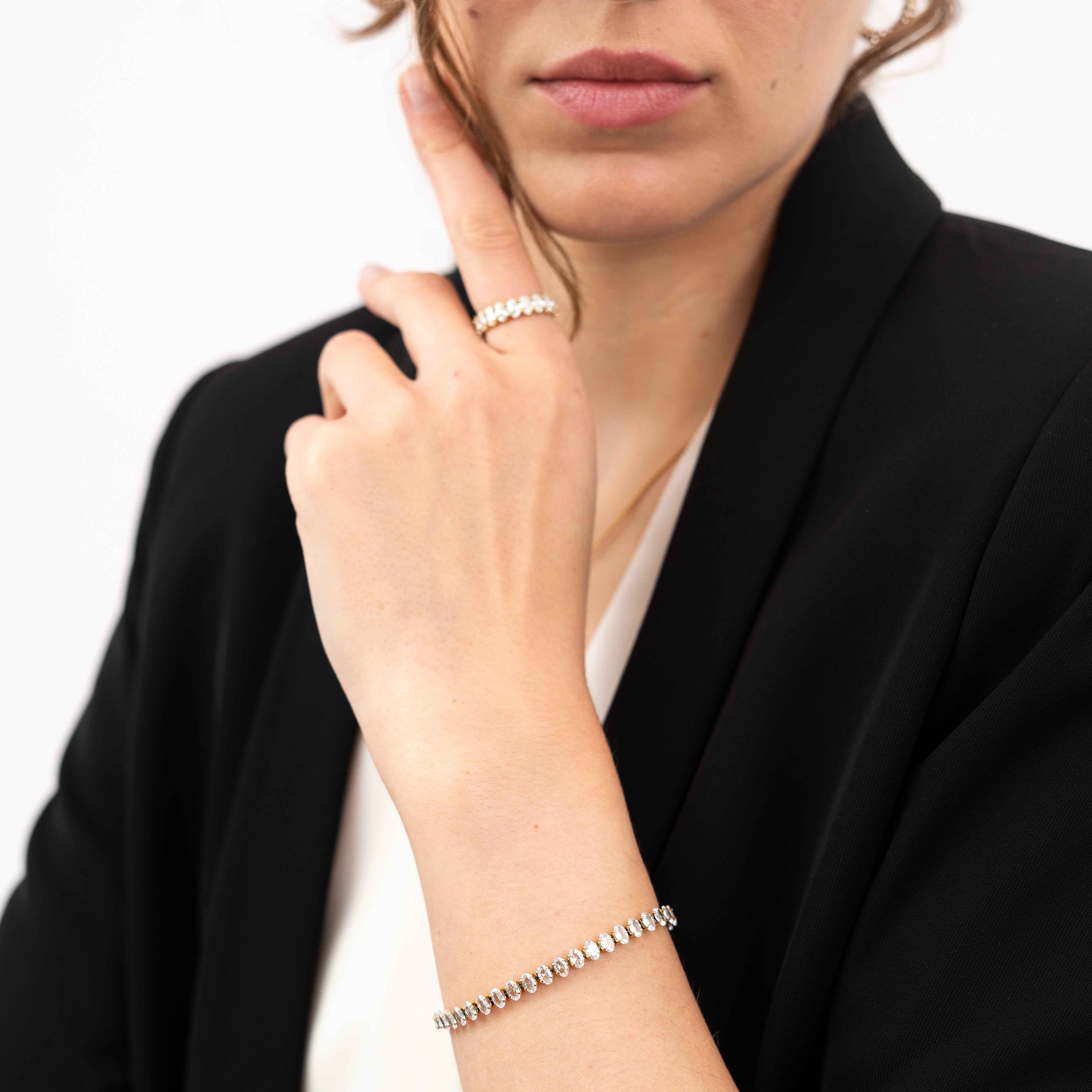 Marquise Tennis Bracelet-Dazzledvenus