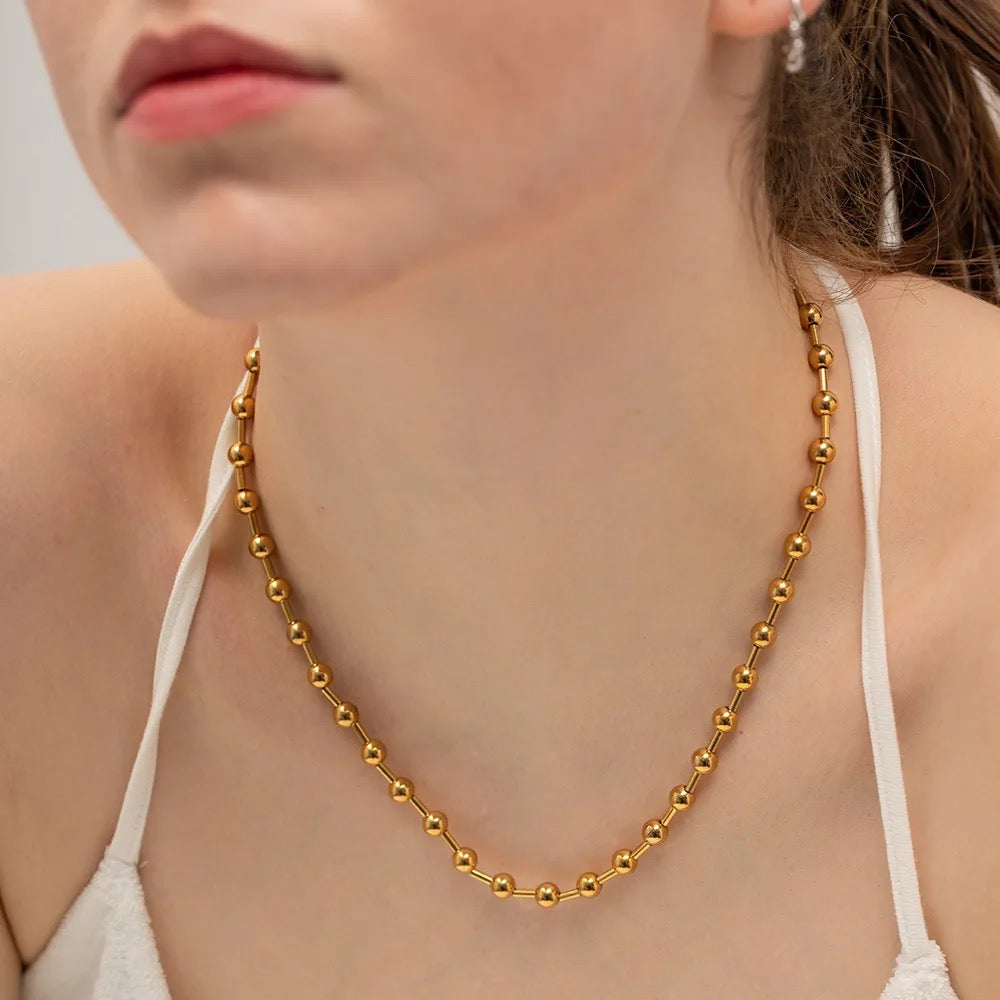 Ball High Shine Choker Necklace--Dazzledvenus