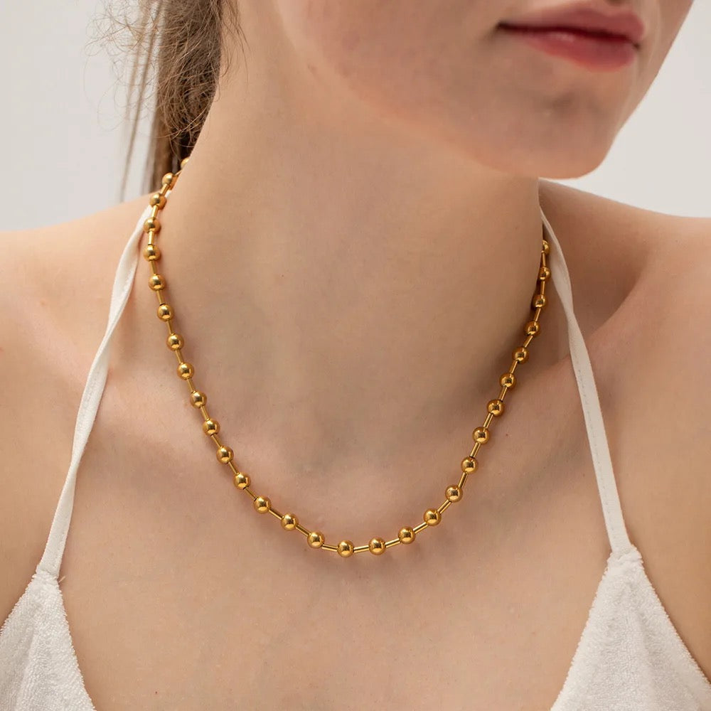 Ball High Shine Choker Necklace--Dazzledvenus