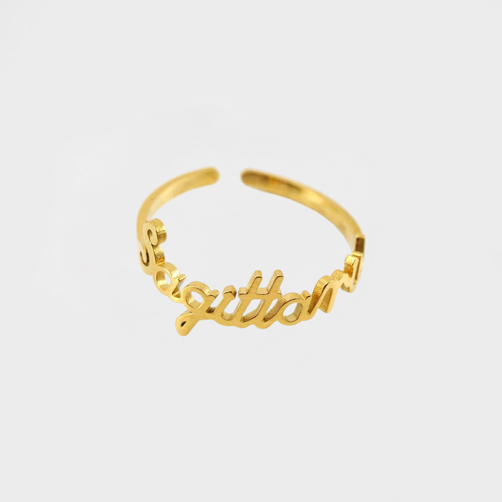 Zodiac Sign Adjustable Ring-Dazzledvenus