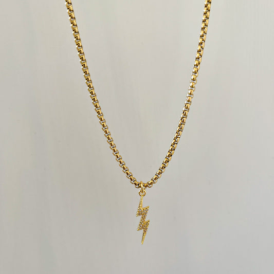 CZ Flash Necklace-Gold-Explore our elegant Balance Beam T-Bar Chain Necklace collection. Enhance your style with our sophisticated designs. Order now for timeless elegance! 🏆-Dazzledvenus