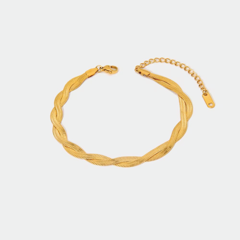Omega Braided Snake Bracelet-Dazzledvenus