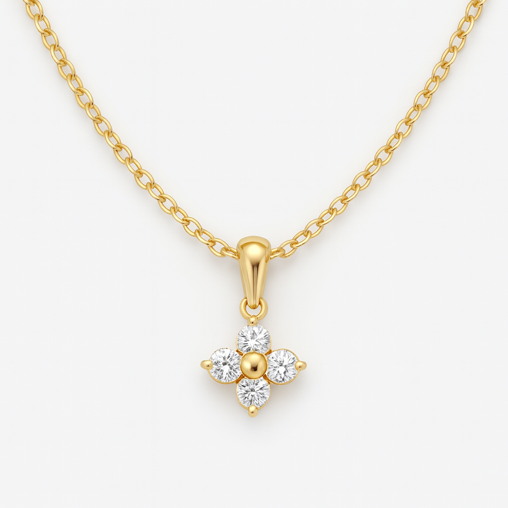 Angelic Clover Necklace-Explore our elegant Balance Beam T-Bar Chain Necklace collection. Enhance your style with our sophisticated designs. Order now for timeless elegance! 🏆-Dazzledvenus