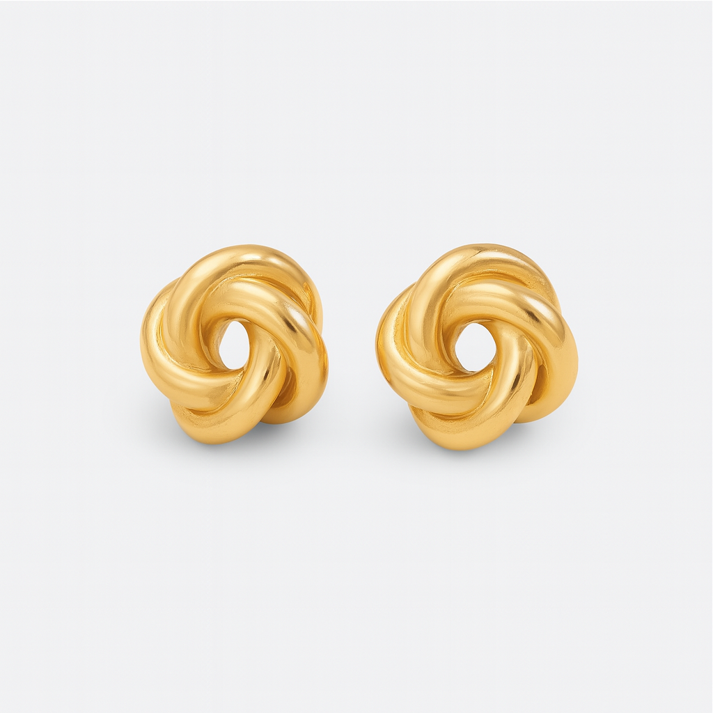 Lotus Stud Earring-Dazzledvenus