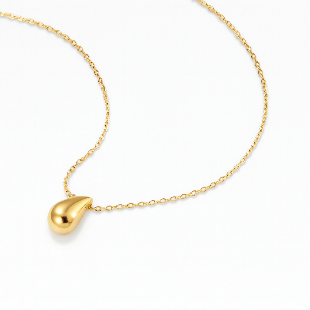 Savi Tear Drop Necklace-Dazzledvenus