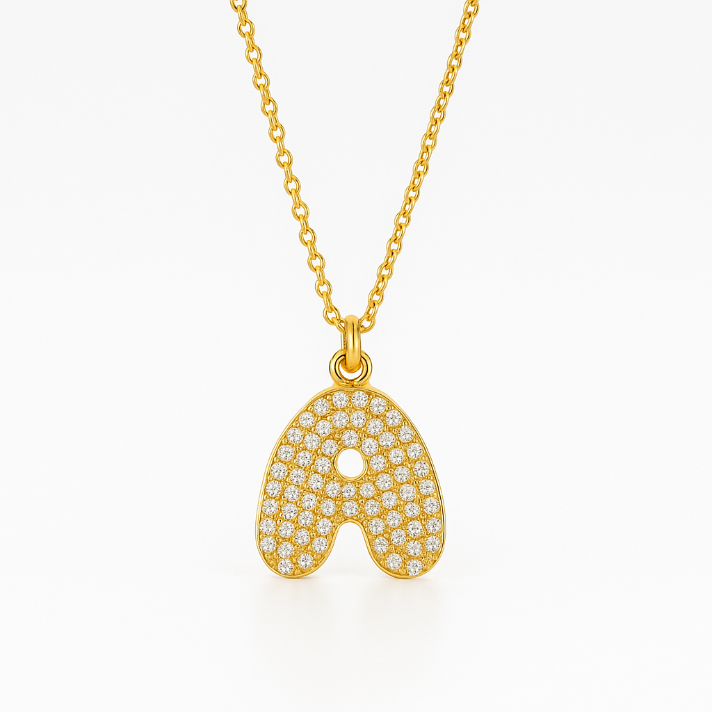 Petite Pavè Bubble Necklace-Dazzledvenus