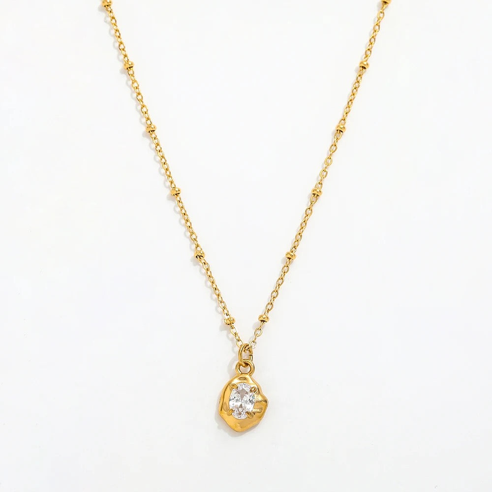 Nugget Diamond Necklace--Dazzledvenus