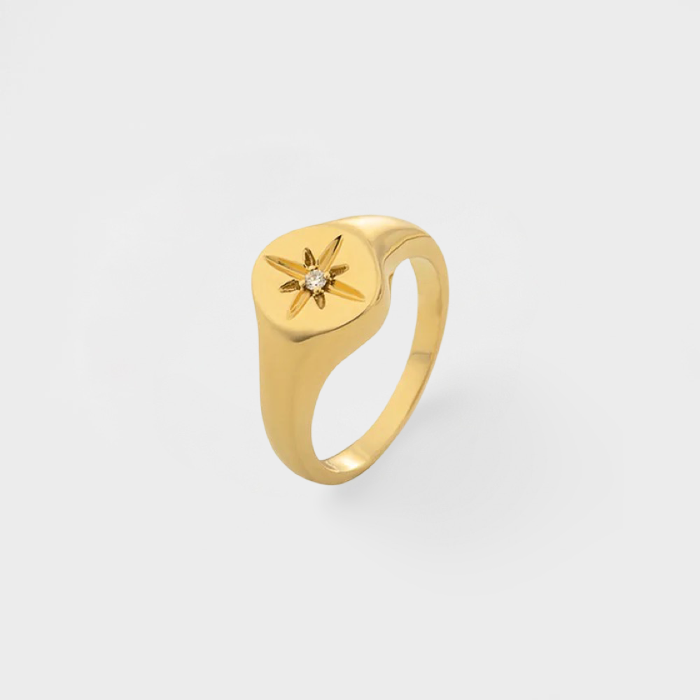 Guiding Star Signet Ring--Dazzledvenus