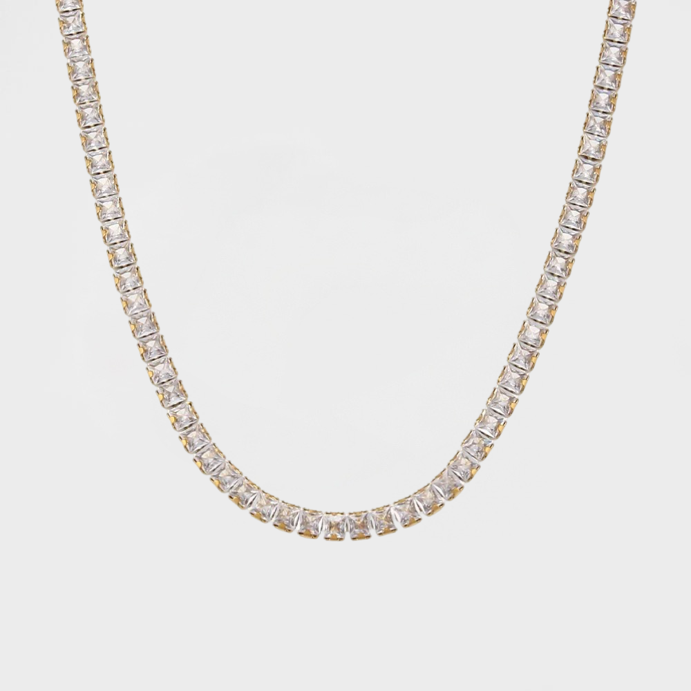 Bling Tennis Necklace-Make a luxurious statement with our CZ Cuban Chain Choker. Elevate your style effortlessly with this elegant accessory. Buy now before they are gone. 🎯-Dazzledvenus