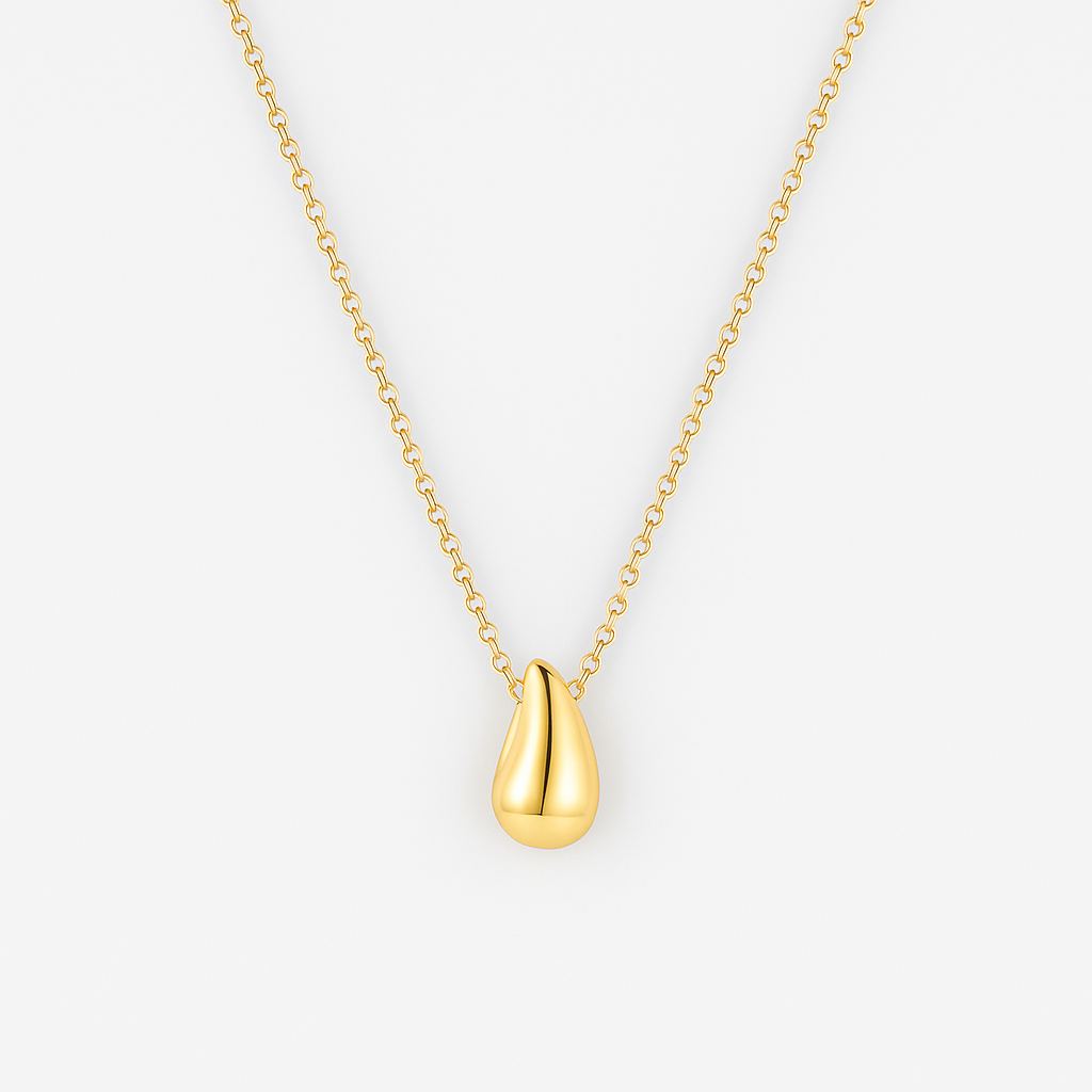 Savi Tear Drop Necklace-Dazzledvenus
