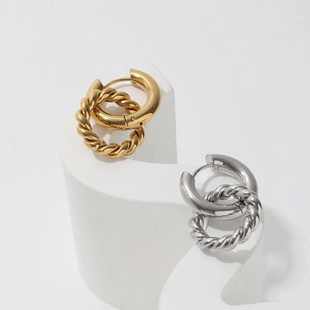 Infinity Hoop Earring--Dazzledvenus