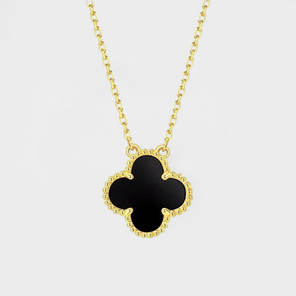 Reversible Luxe Clover Necklace-Discover the enchanting CZ Four Leaf Reversible Clover Necklace. Uncover the elegance of this reversible piece, perfect for any occasion. Shop Now!-Dazzledvenus