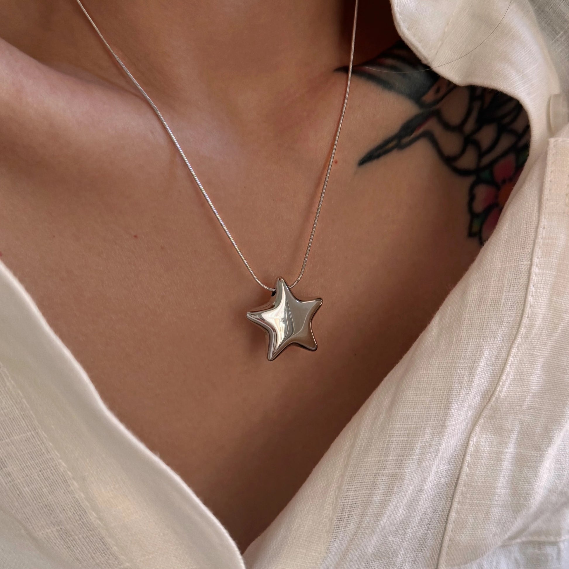 Star Charm Statement Necklace--Dazzledvenus