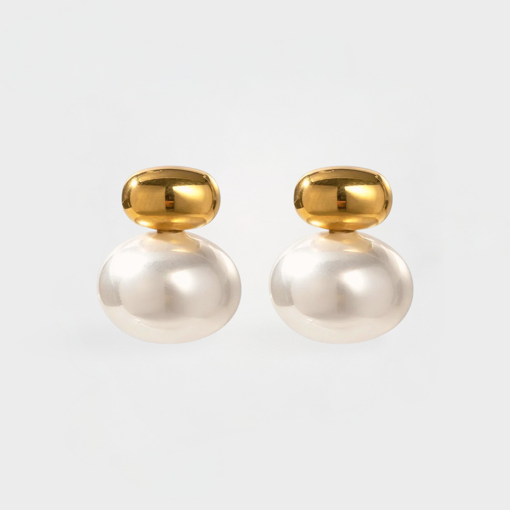 Empress Pearl Stud Earring--Dazzledvenus