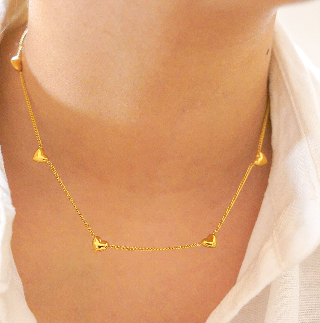 Lovers Dream Hearts Necklace-Ready to purchase? Find affordable Love Tiny Heart Necklace options here. Shop now for the perfect gift or treat yourself to a charming accessory. 🏆-Dazzledvenus