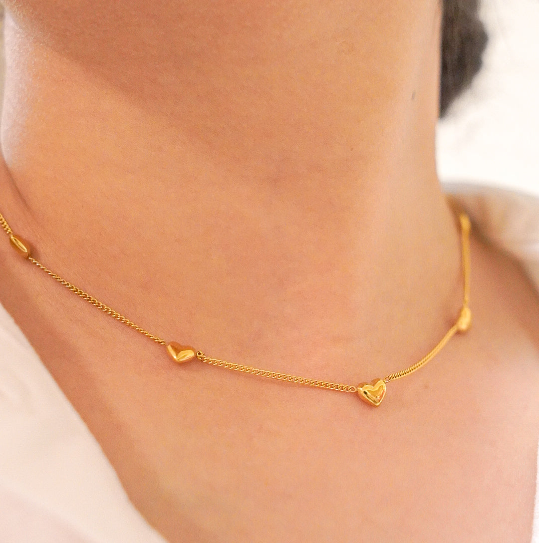 Lovers Dream Hearts Necklace-Ready to purchase? Find affordable Love Tiny Heart Necklace options here. Shop now for the perfect gift or treat yourself to a charming accessory. 🏆-Dazzledvenus