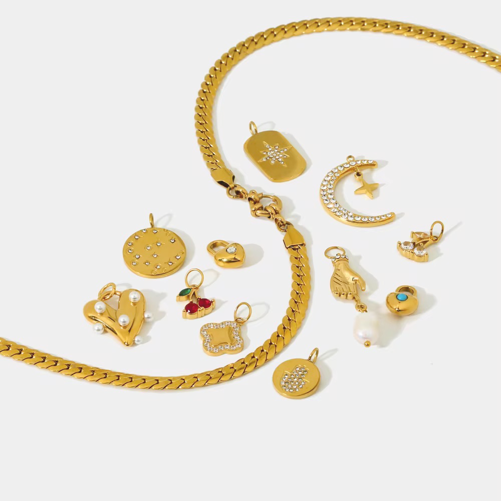 DYO Flat Cascade Necklace-Purchase stylish Twisted Herring Bone Necklace. Explore our online collection for trendy accessories reflecting the charm of the Emerald Isle. Order yours now!-Dazzledvenus