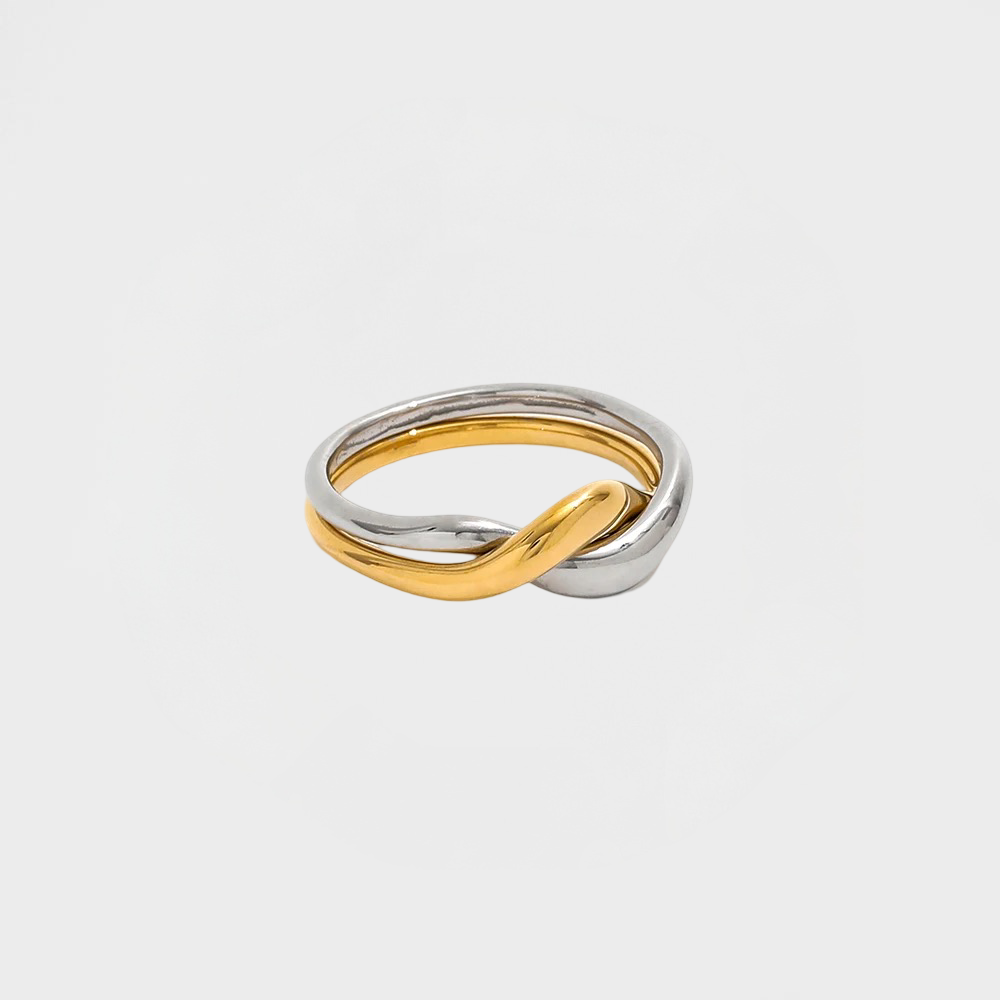 Intertwined Two Tone Ring--Dazzledvenus