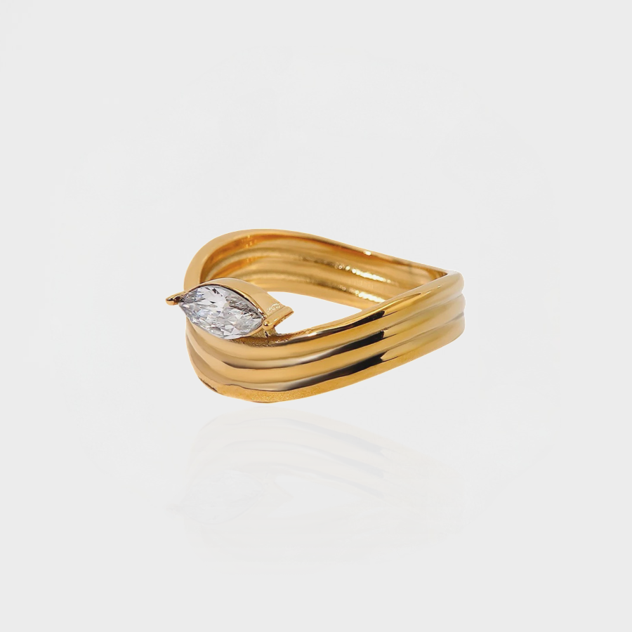 Harmony Wave Ring--Dazzledvenus