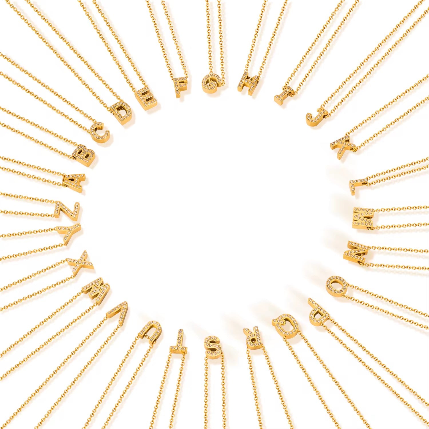 Dazzle Dainty Initial Necklace-Dazzledvenus