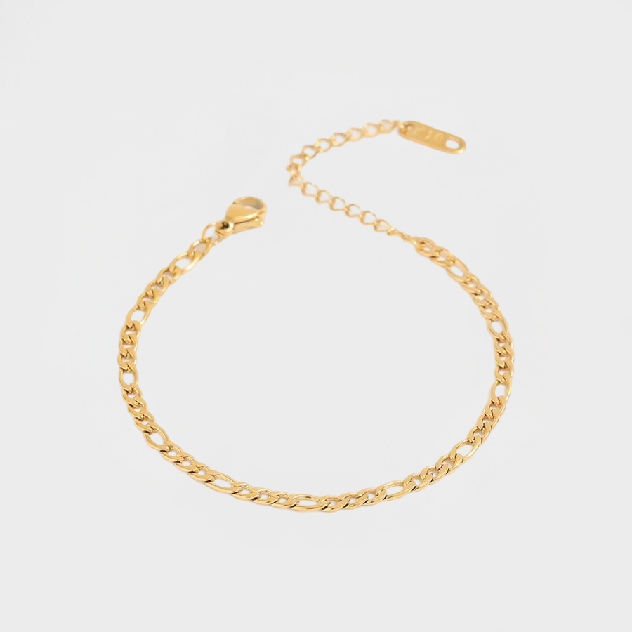 Classic Figaro Chain Bracelet-Dazzledvenus