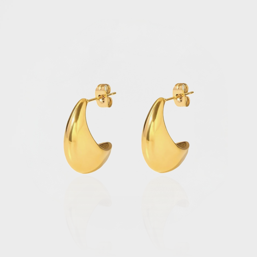 Signature Teardrop Stud Earring-Dazzledvenus