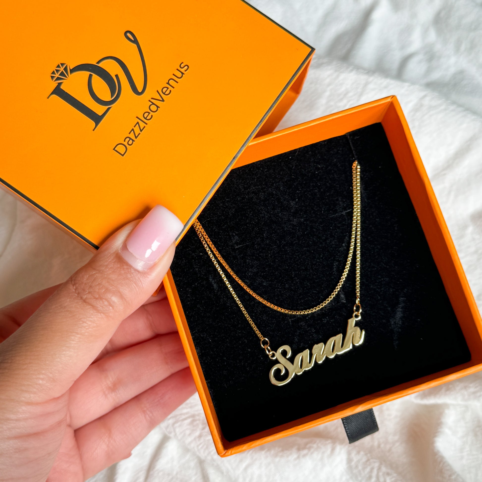 Personalised Multilayer Name Necklace-Elevate your style with a personalized touch! Order your personalised bubble name necklace now to add a unique accessory to your collection. Don't miss out!-Dazzledvenus