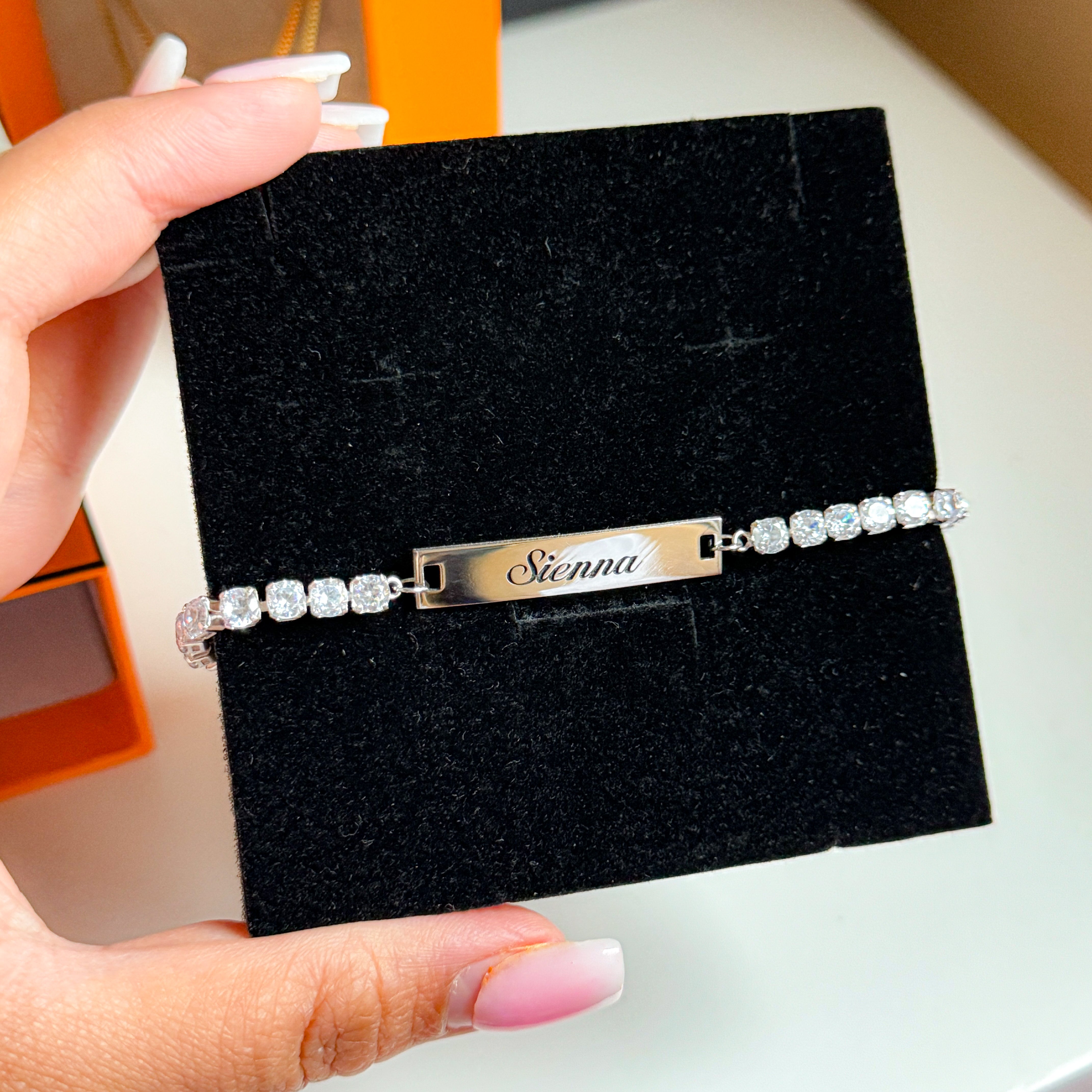 Personalised Name Tennis Bracelet-Elevate your style and make it uniquely yours with our Custom Name Bracelet. Crafted for you, it's the perfect blend of fashion and personalization. Buy Now! 💥-Dazzledvenus