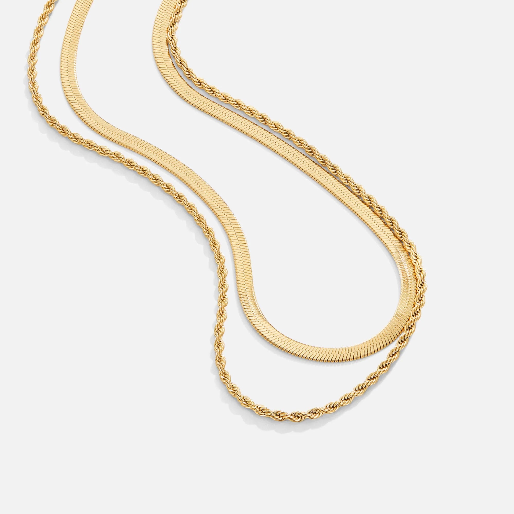 Harper Rope Duo Necklace-Shop the finest statement rope necklaces online. Find exclusive deals and a wide selection to enhance your style. Purchase your perfect necklace today!🚀-Dazzledvenus